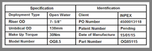 specification